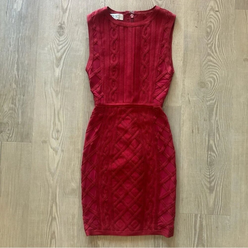 House of CB Mei Red Bandage Dress size XS as seen on Juliana Harkavy bodycon